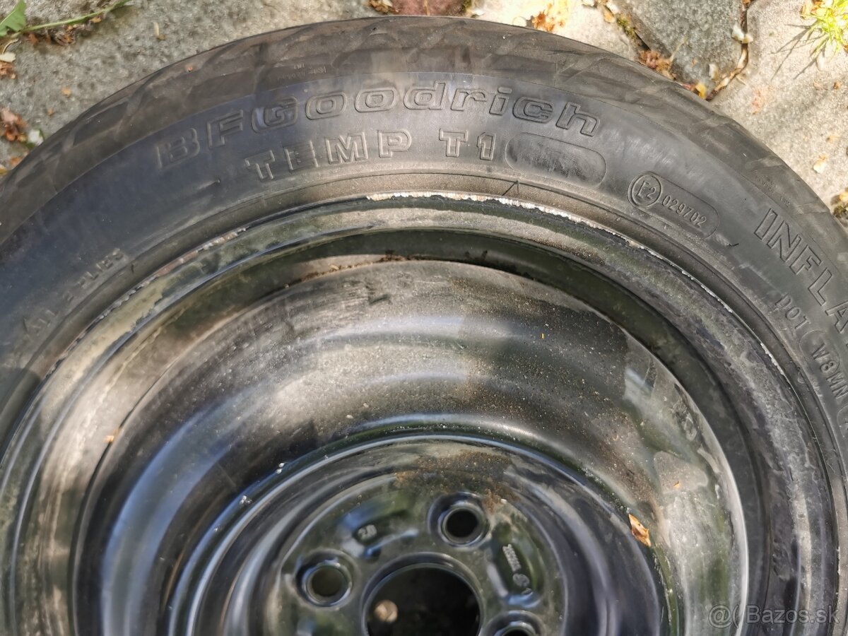 Dojazdová rezerva, rezervné koleso 125/70 D15, Toyota Yaris - 8