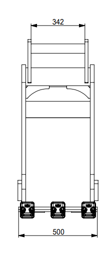 Podkopová lžíce se zuby, 50cm s upínáním S60 - 8