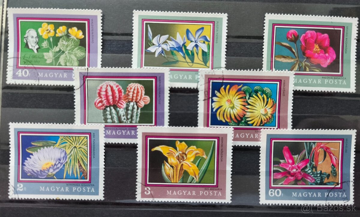 Známky kvety Maďarsko - 8