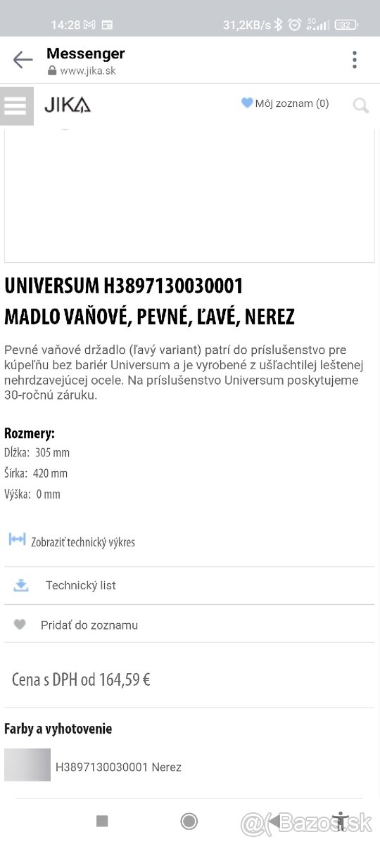 Madlo JIKA nerezové - 8