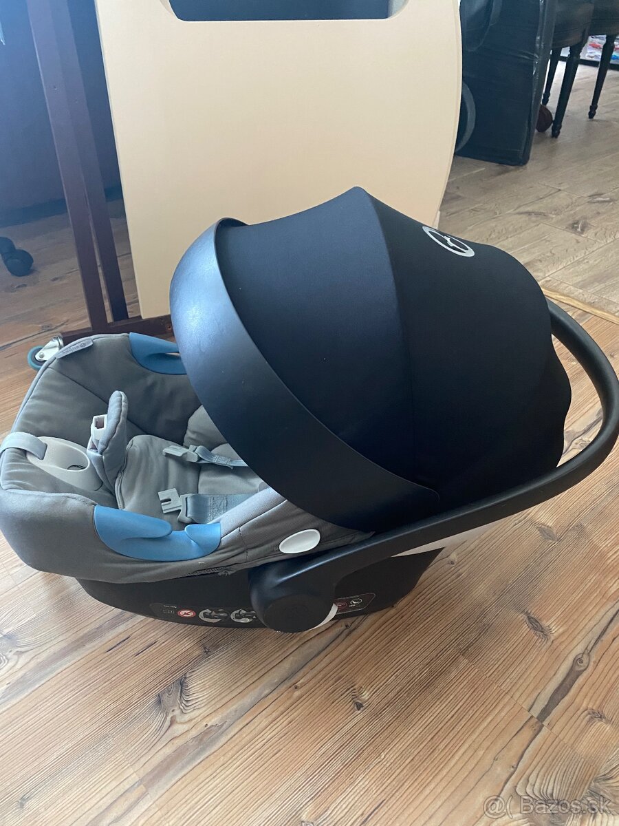 Bebetto Flavio Pro–čierny koženkový + 2 Cybex vajíčka - 8
