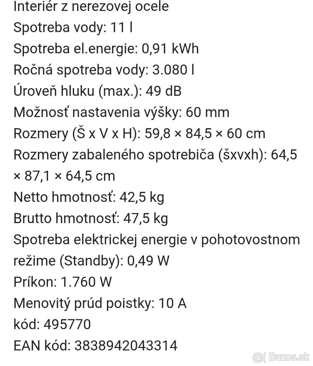 Predám umyvačku riadu - 8