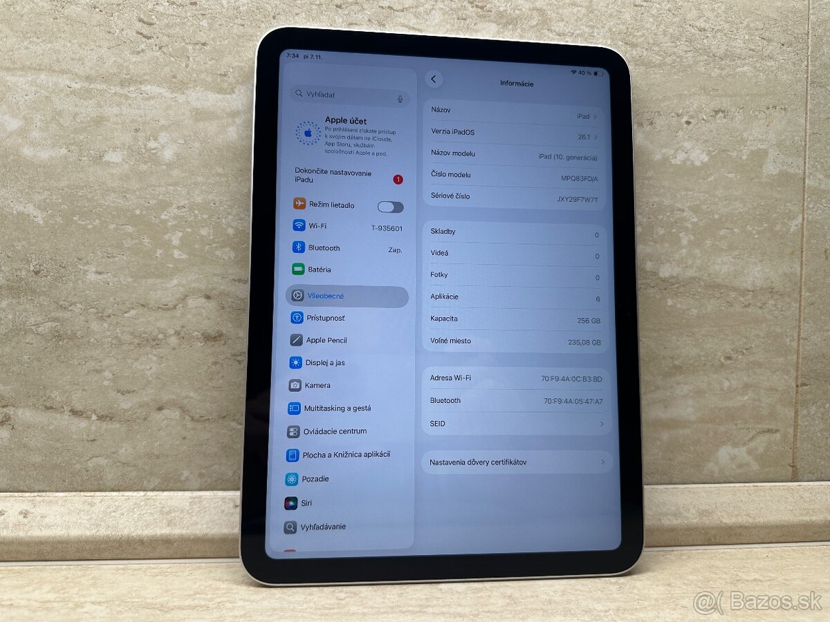 Apple iPad 10.9 (2022) 256GB Wi-Fi Silver, záruka - 8