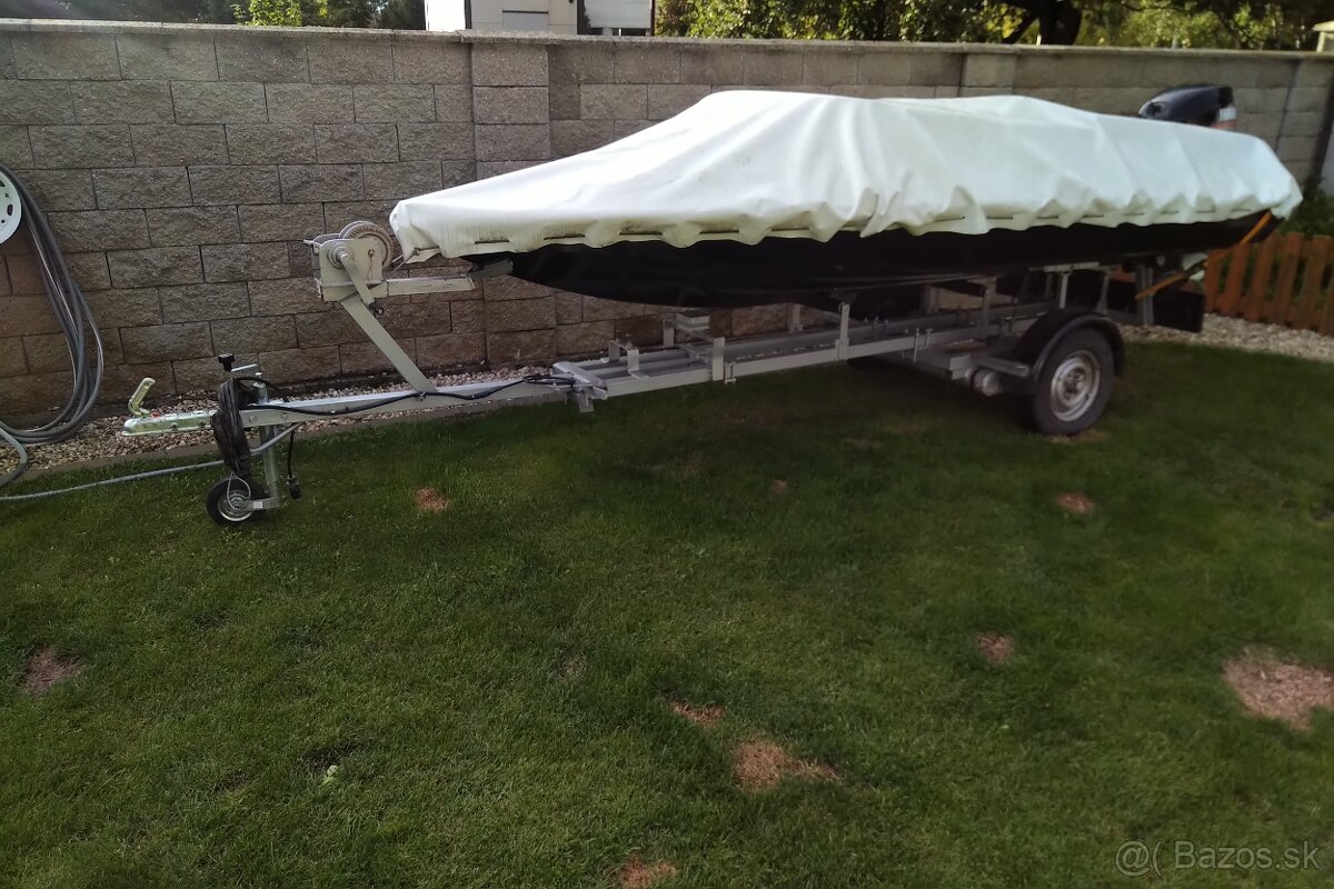 Predám športový čln s motorom a prívesom - 8