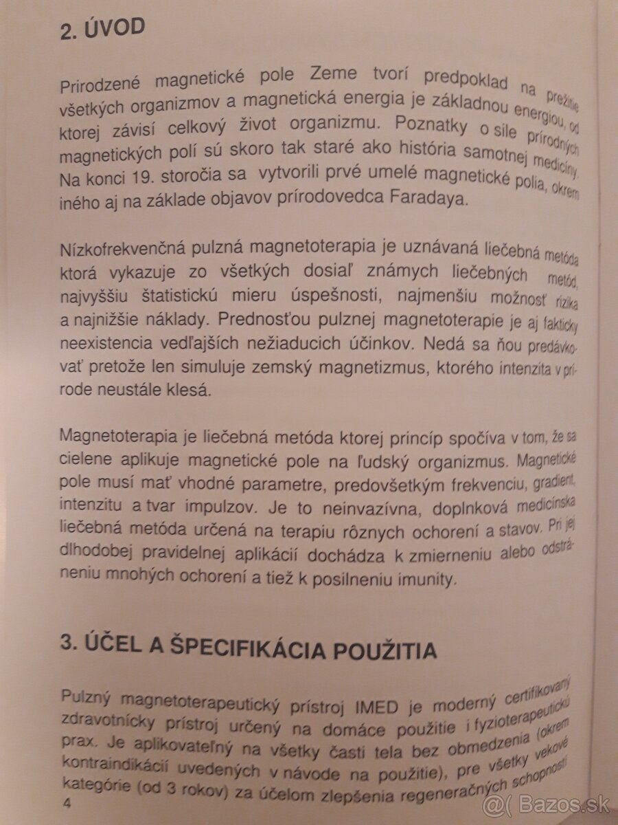 Magnetoterapia- celotelová- zn.IMED - 8