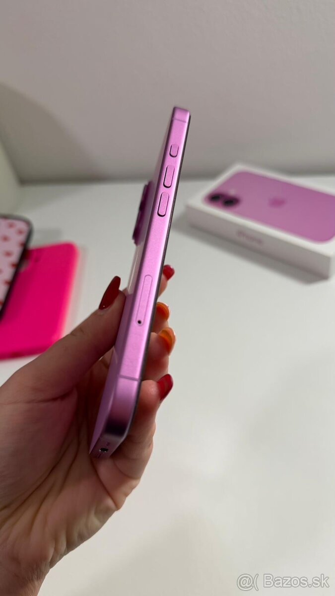 Predám IPhone 16 128GB Ružový - 8