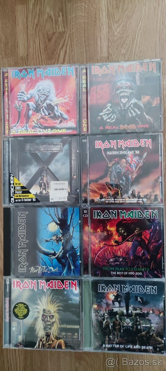 Prodám CD Iron Maiden Nové a Hrané.1 - 8