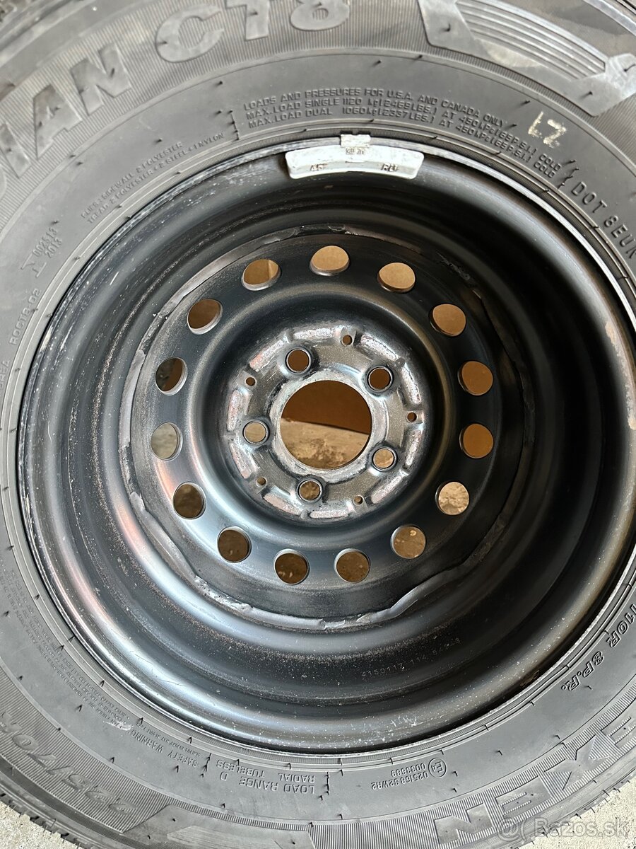 Mercedes Sprinter, VW LT Transporter plechove disky - 8