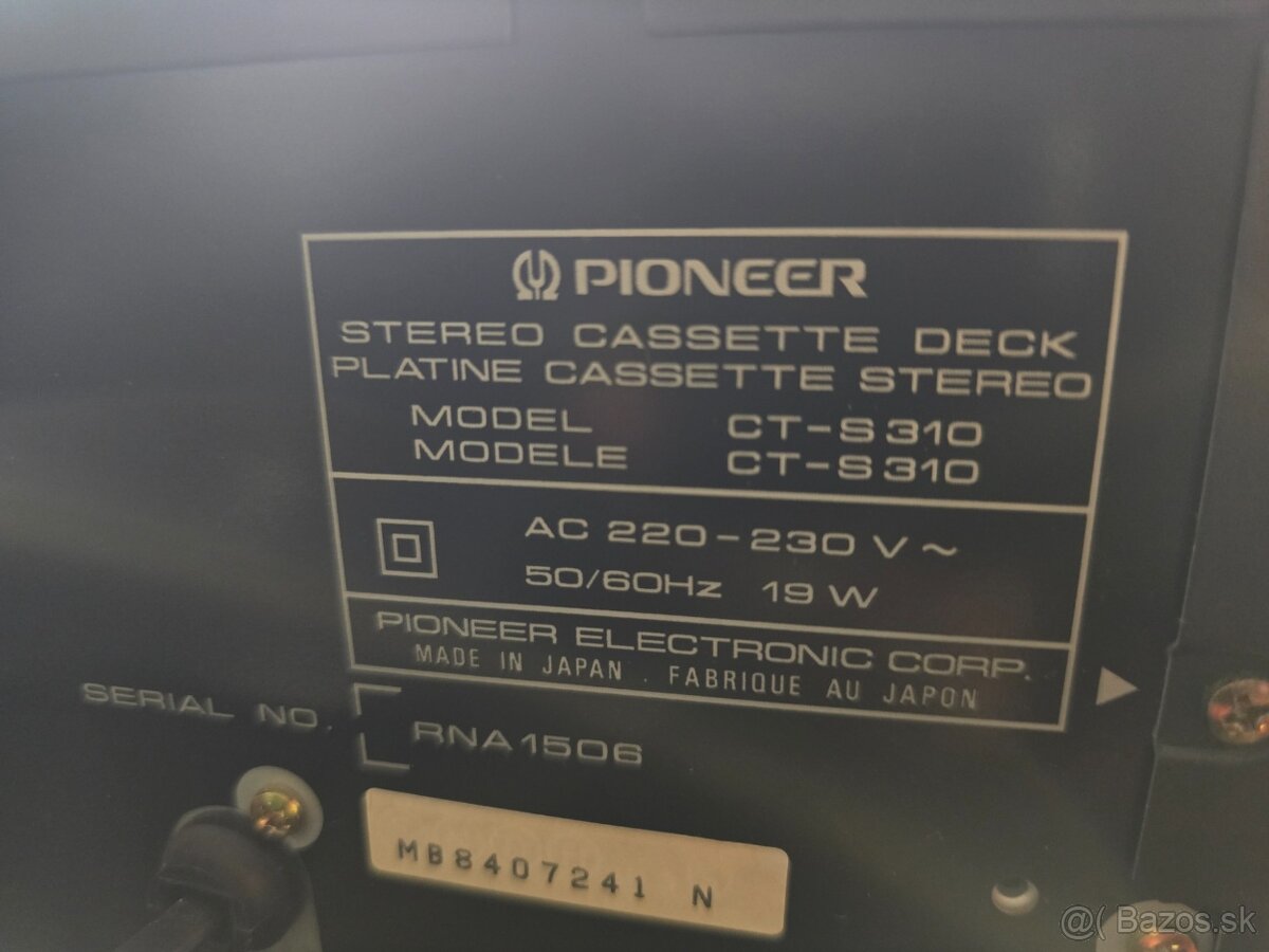 Pioneer CT-S310 kazetový deck - 8
