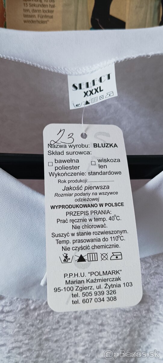 Biele dámske blúzky - 8