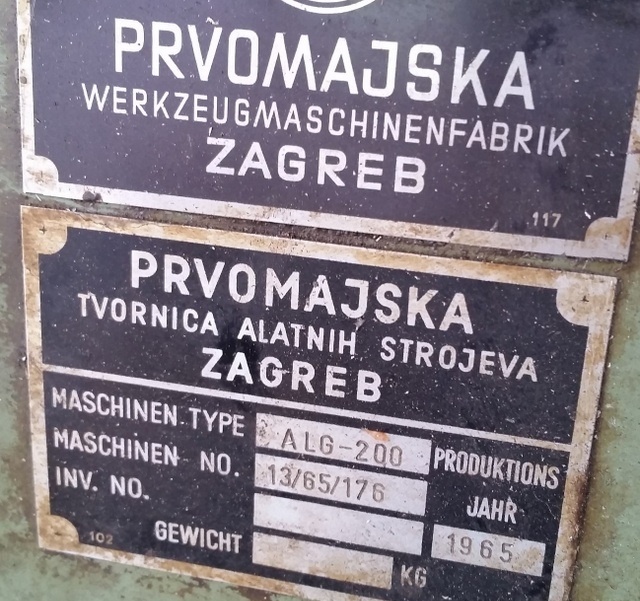 Frézka nástrojářská ALG 200 (8784.) - 8