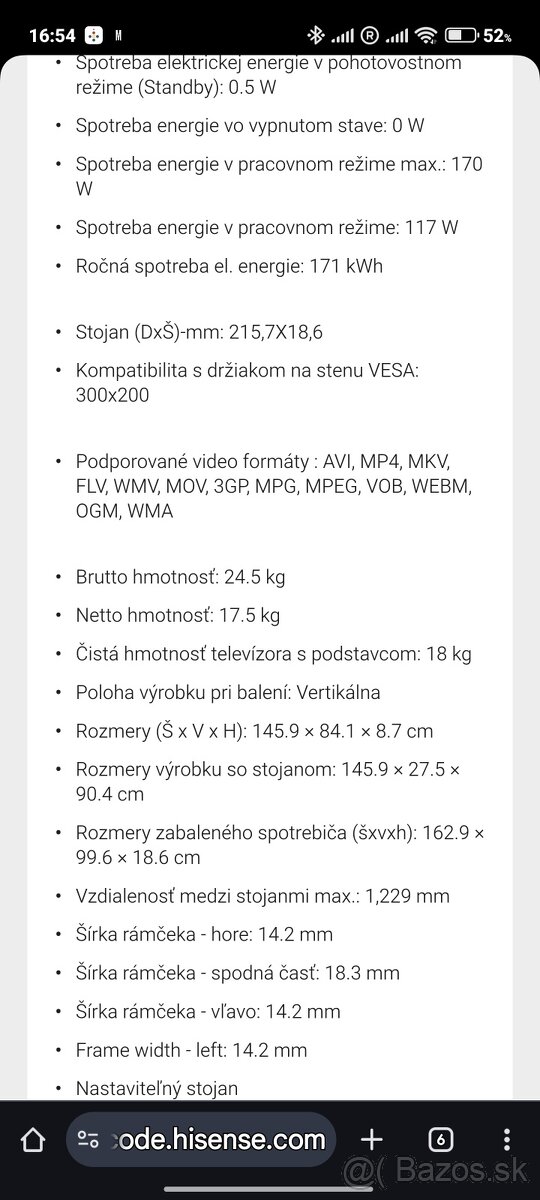 Led TV 4k UHD Hisense H65B7100 - 8