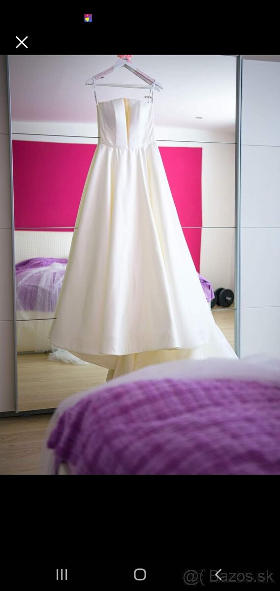 ❣❣❣❣❣❣❣❣❣❣❣Svadobne saty s trlblietavym plášťom Eva Lend - 8