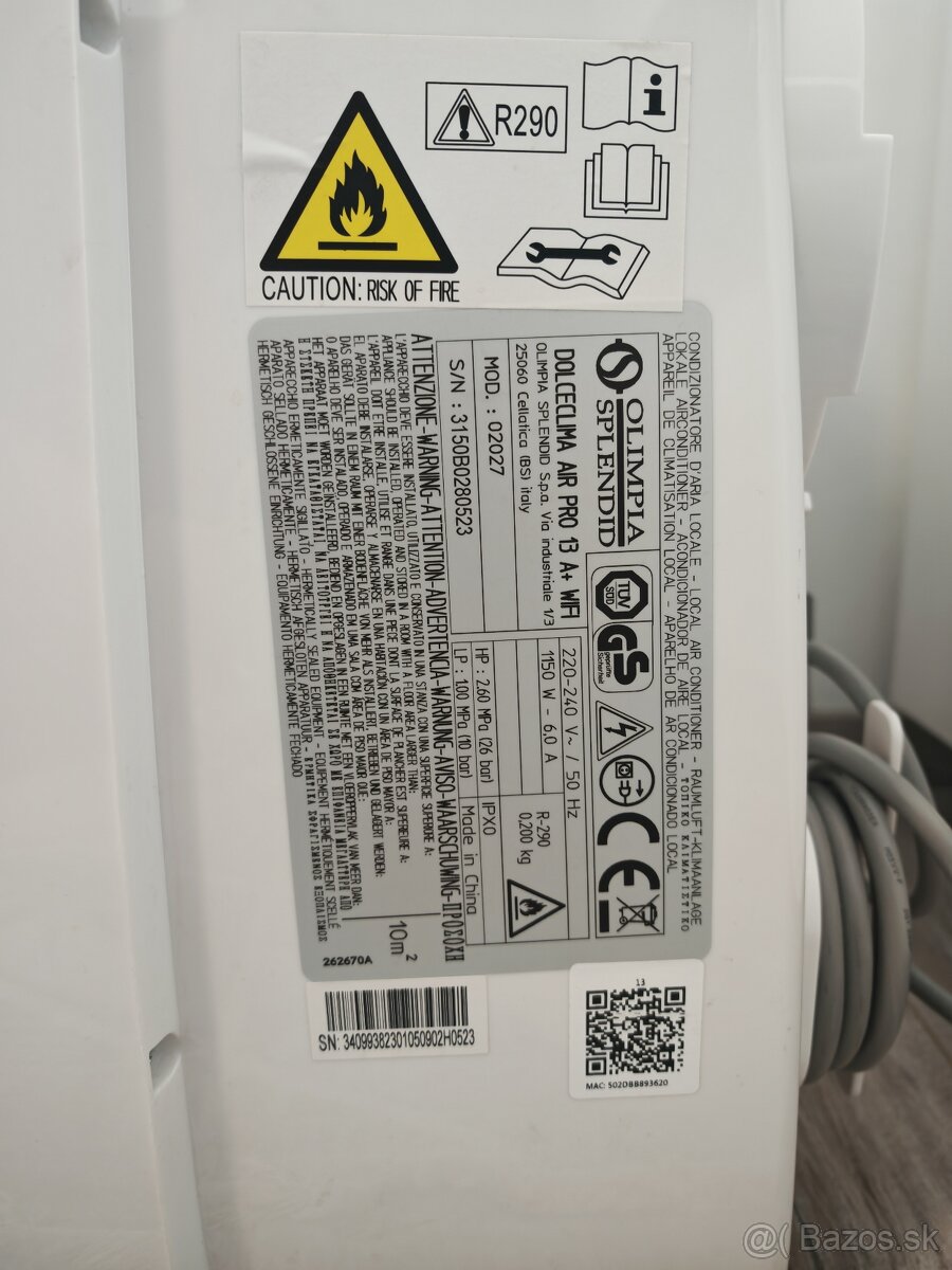 Mobilná klimatizácia Olimpia Splendid Dolceclima Air Pro 13 - 8