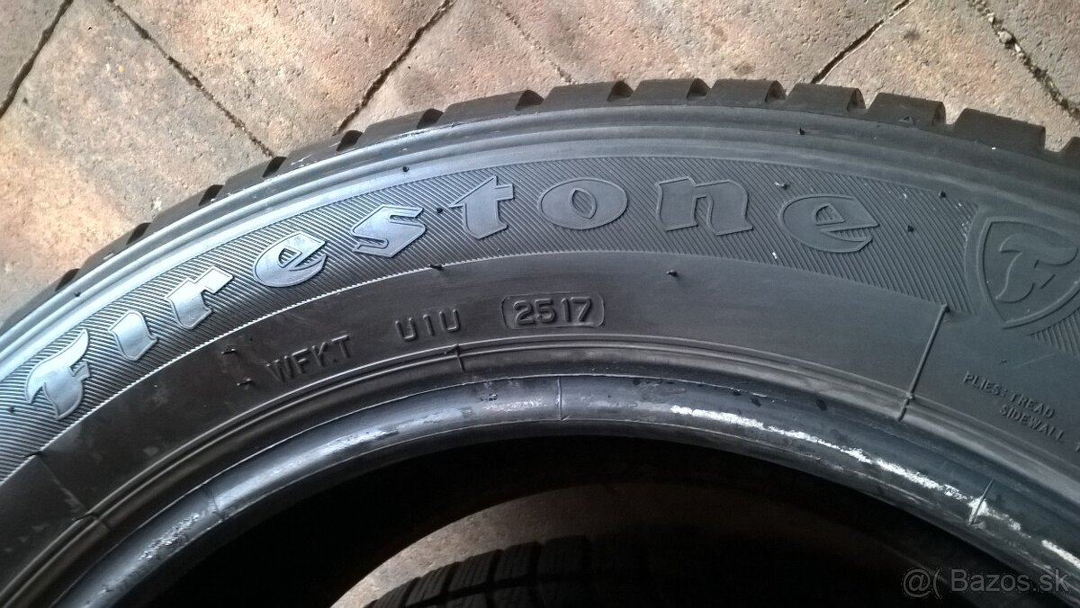 ZIMNÉ 215/60 R17 2 ks FIRESTONE a 2 ks CONTINENTAL cca 7-8mm - 8