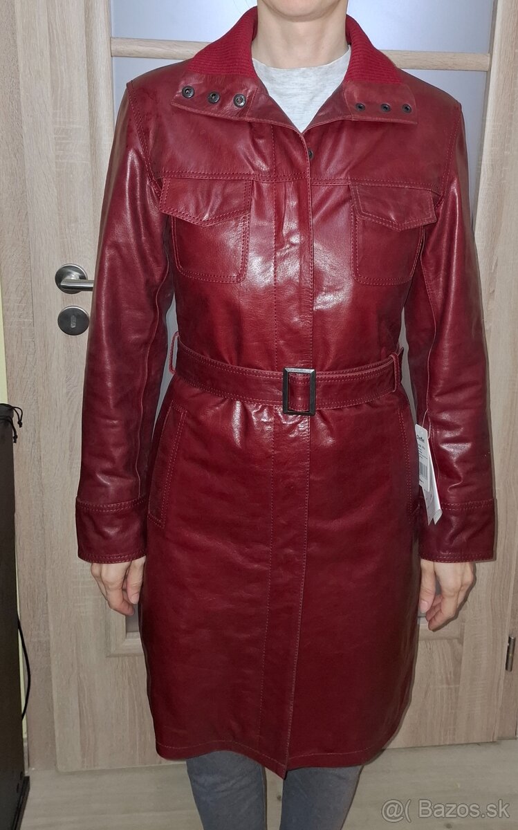 Dámsky kožený kabát Steffel - 8