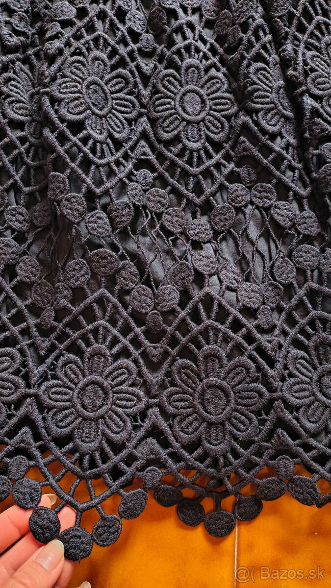 Kratke cierne saty, xs - 8