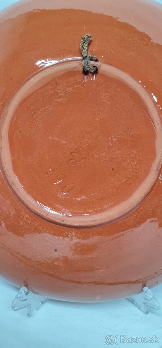 Veľké závesné taniere Pozdišovská keramika - 8