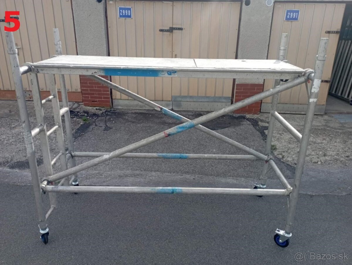 pojazdné hliníkové lešenie na prenájom - 8