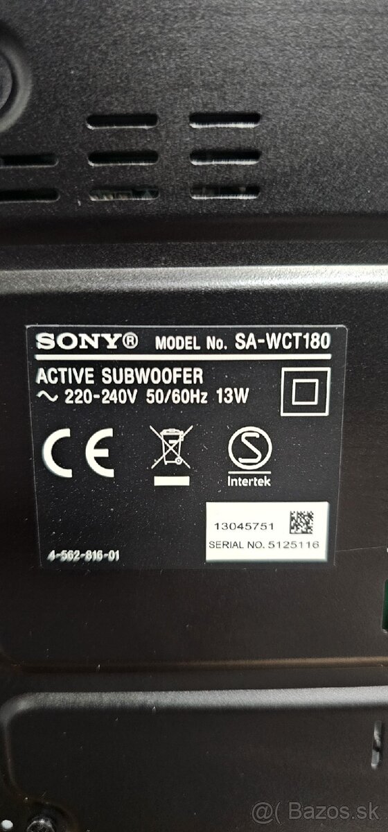 Soundbar SONY HT-CT180 (100W, Bluetooth, NFC)
- 8