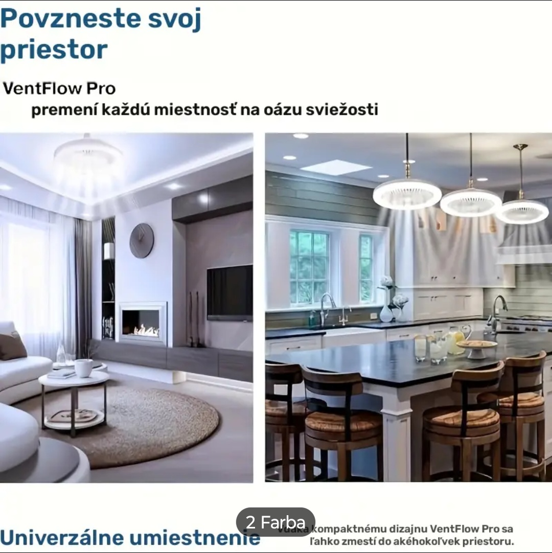10-palcový E27 zásuvkový inteligentný ventilátor so svetlom - 8