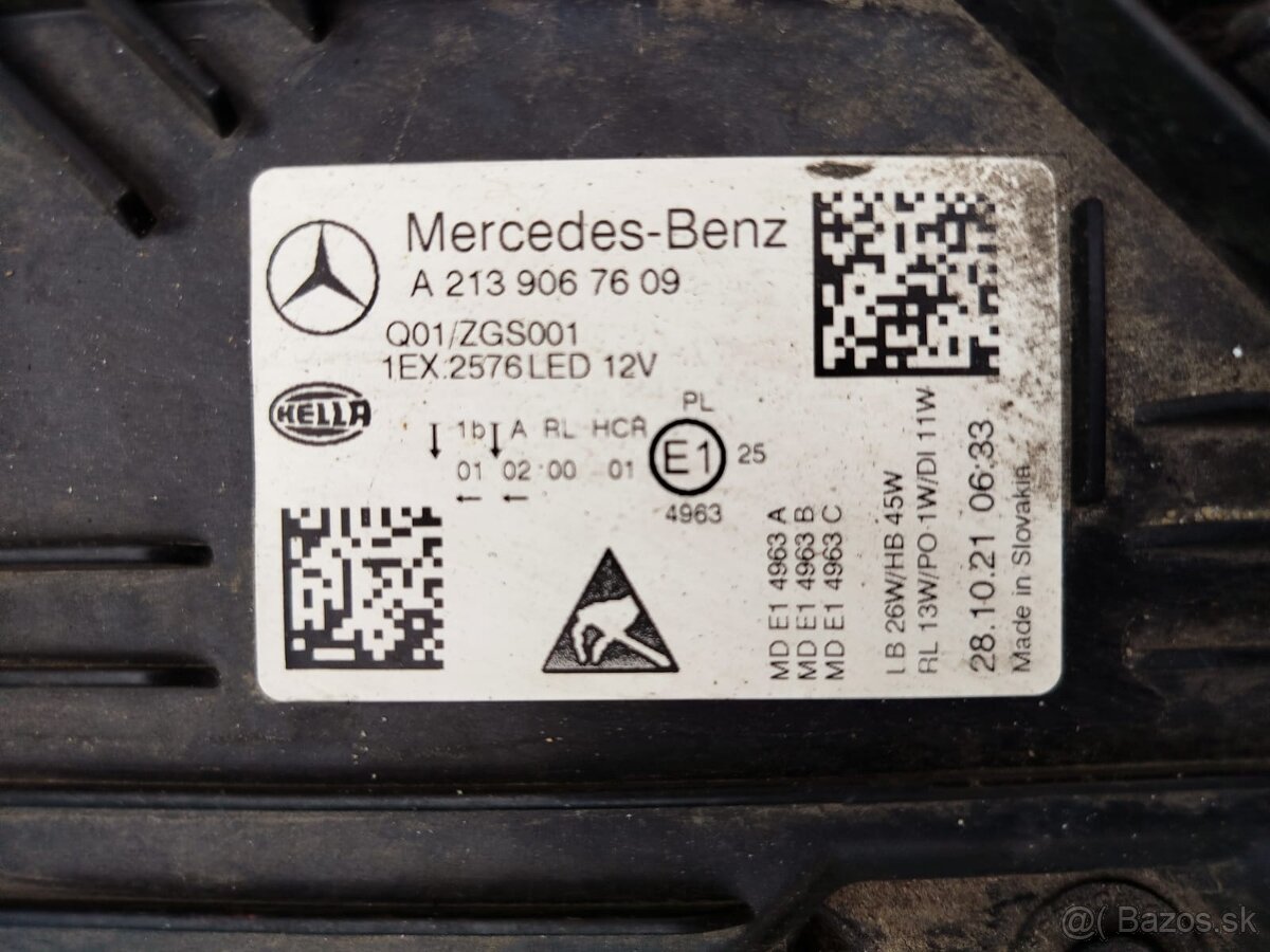 Reflektor LP + PP Mercedes E klasa W213 lift - 8