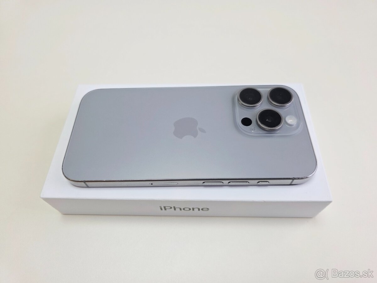 APPLE IPHONE 15 PRO 256GB NATURAL TITANIUM TOP STAV - 8