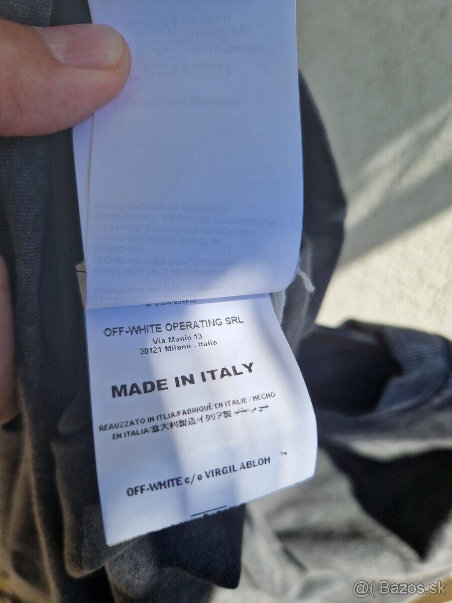 OFF WHITE VIRGIL ABLOH - unisex tričko - 8