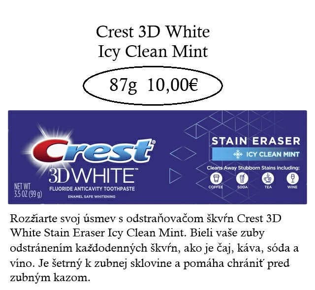 CREST 3D zubné pasty - 8