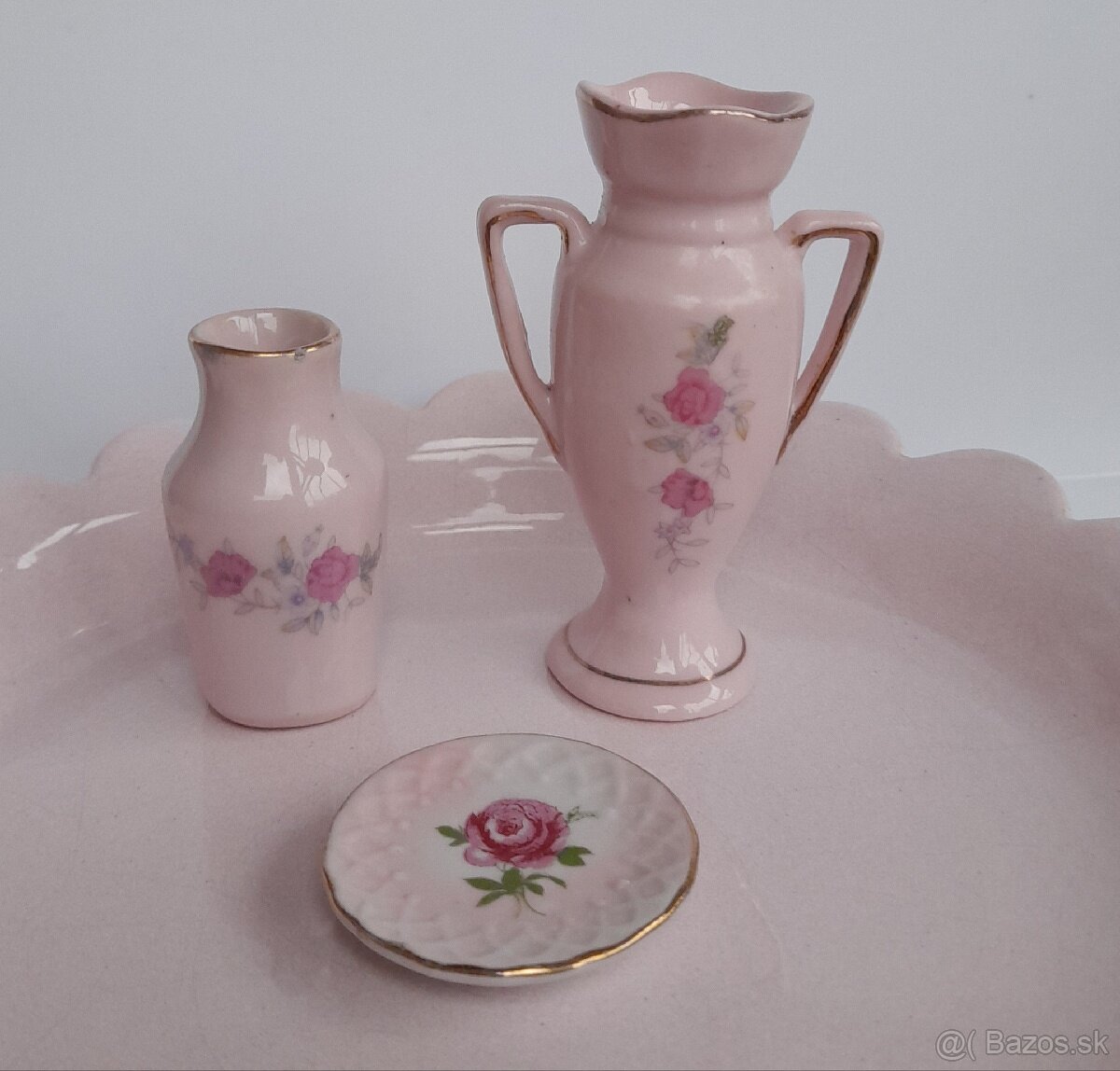 Ružový porcelán -značený - 8