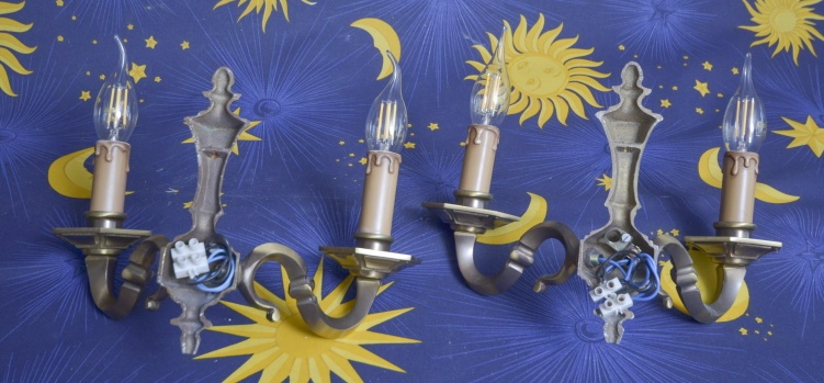 Mosadzné nástenné svietidla. - 8