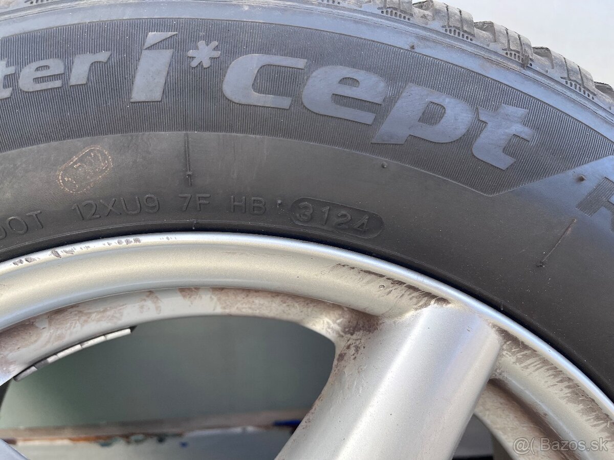 hliníkové disky + zimne pneu VW group, skoda audi 215/60 R16 - 8