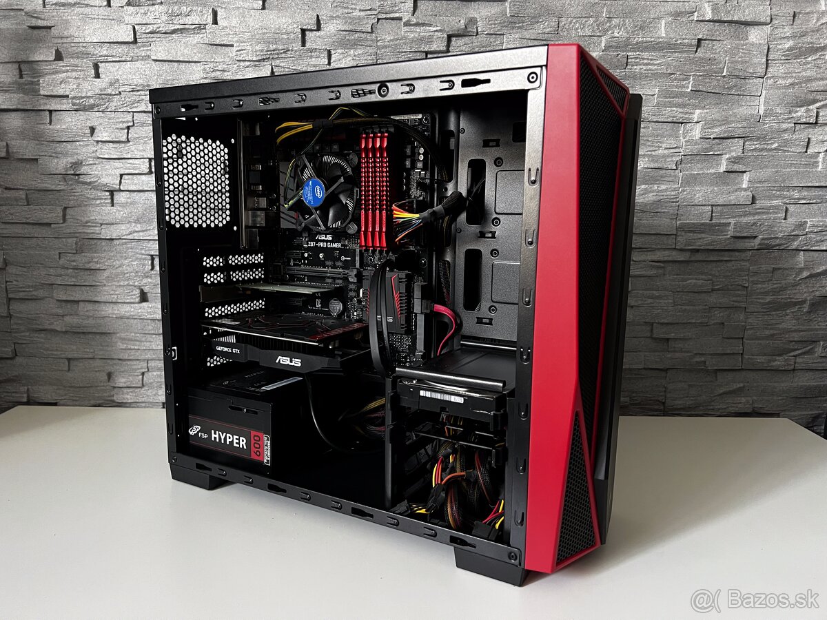 Herný PC | i5-4690K, GTX 1050Ti, 16GB RAM | + 2 monitory - 8