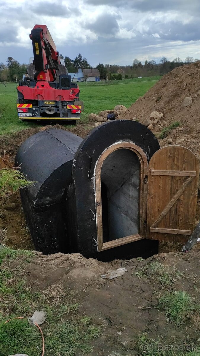 BETONOVÁ ŽUMPA 9m3, BETÓNOVÁ PIVNICA BETÓNOVÁ NÁDRŽ NA VODU - 8