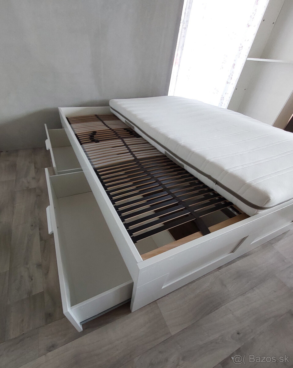 posteľ Ikea Brimnes 140x200 cm - 8