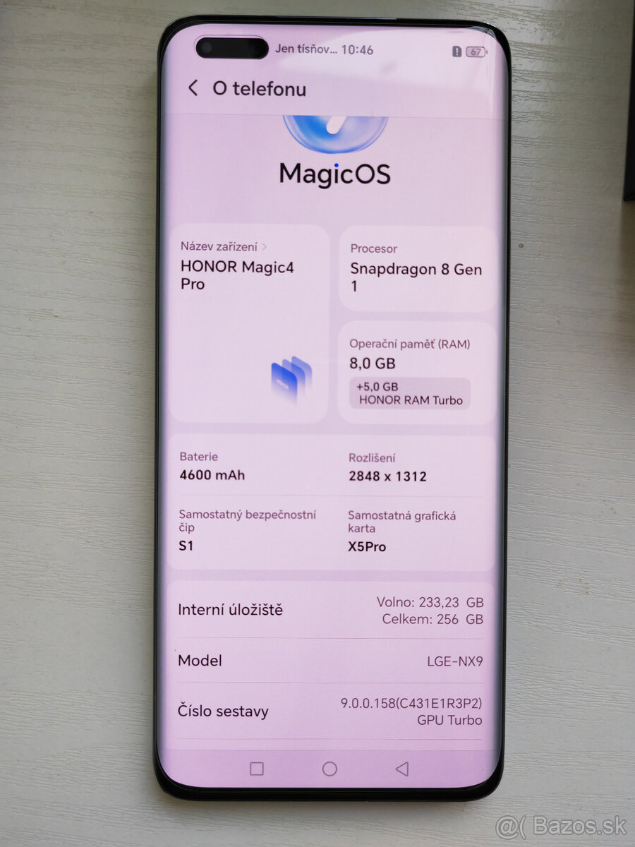 Honor Magic 4 Pro 5G 8/256 GB Nový - 8