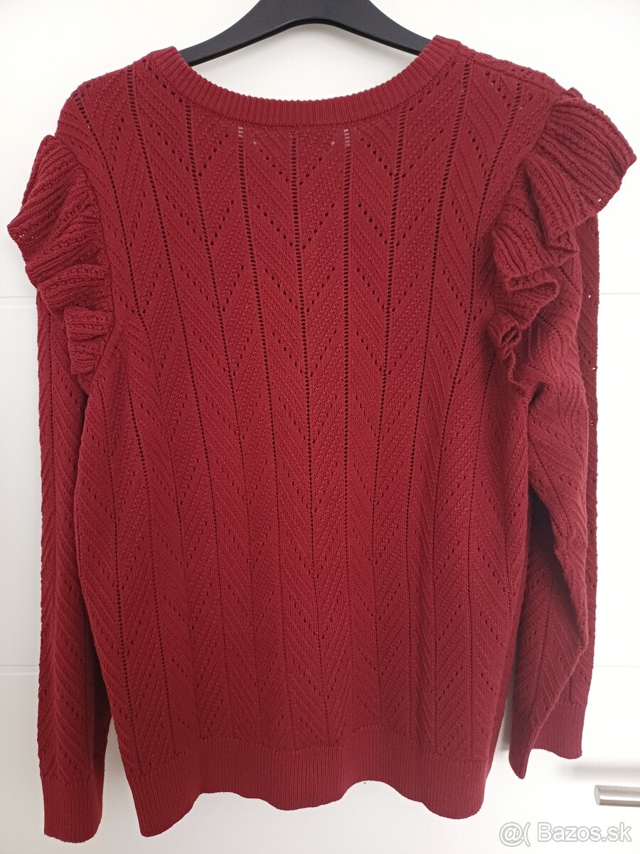 Bordový sveter - 8