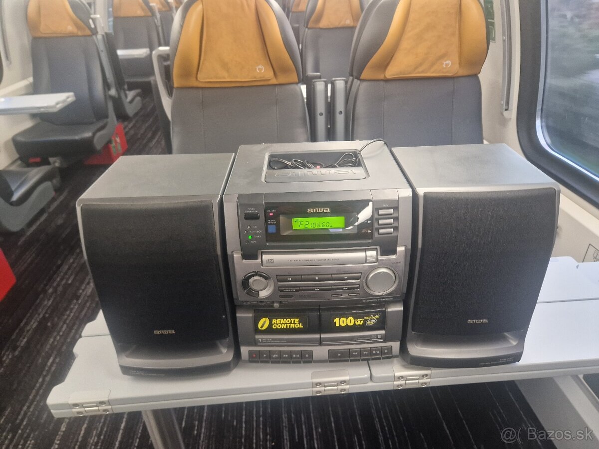 Prenosné rádio veža AIWA 230v 12v Autoberia aj Baterky - 8
