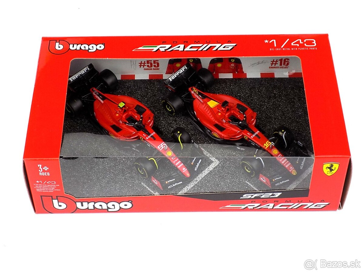 Dvojset F1 FERRARI a RED BULL 1:43 Bburago - 8