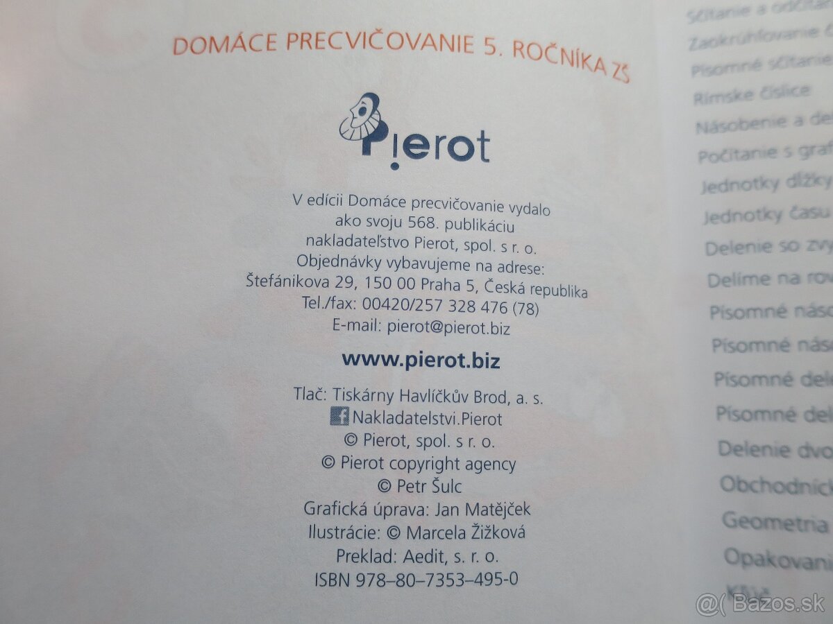 3x cvičebnica matematiky pre piatakov - 8