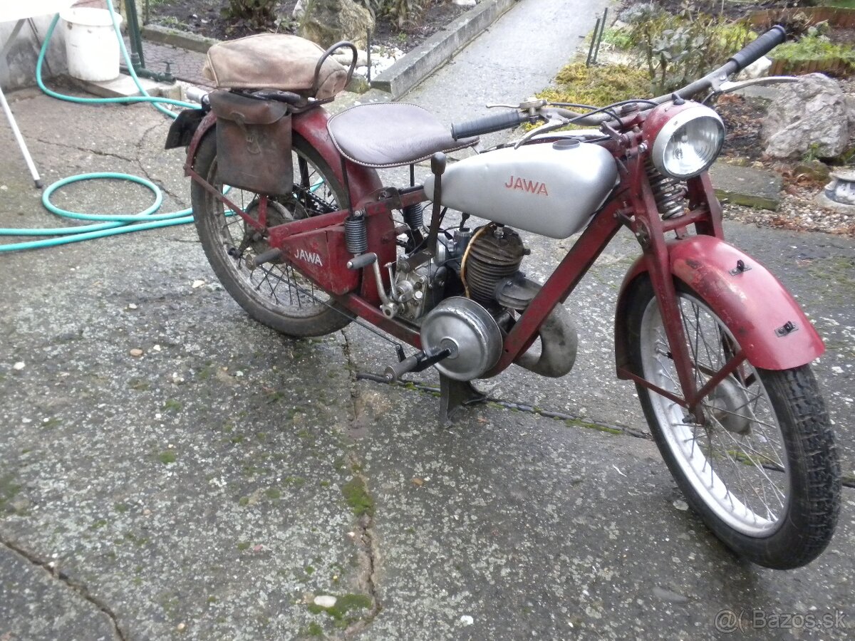 JAWA VILLIERS r.v.1934 bez dokladů dlouhá léta na půdě - 8