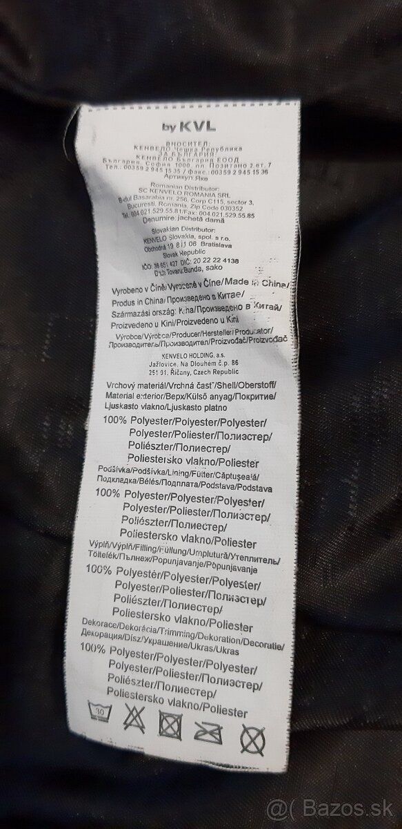 Hrubá zimušná bunda KVL S - 8