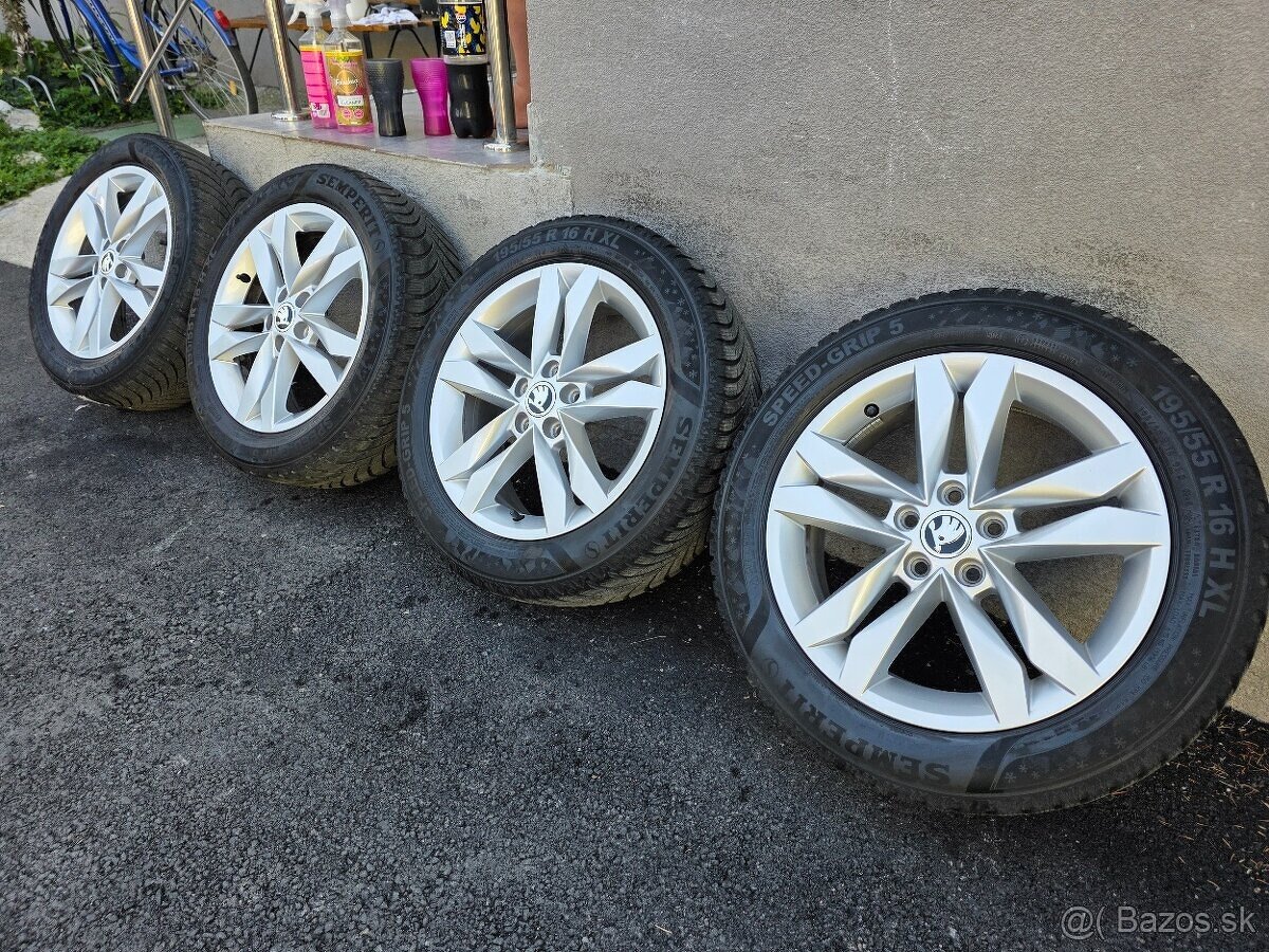 zimne kolesa Skoda fabia 5x100 r16 195/55 r16 - 8