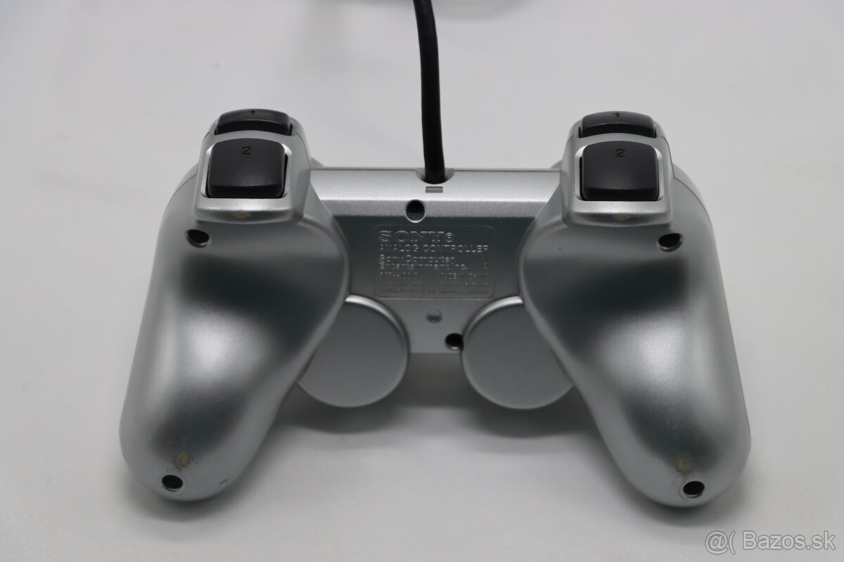 PlayStation 2 Slim Silver SCPH-70004 / komplet prísluš. - 8