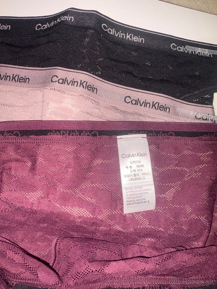 Nohavičky Calvin Klein 3-pack velkosť S…nové - 8
