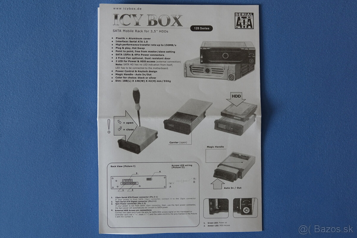Šuflik ICY BOX na 3.5" HDD - 8
