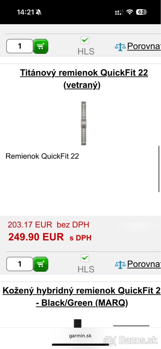 GARMIN 22mm Titan Quickfit - 8