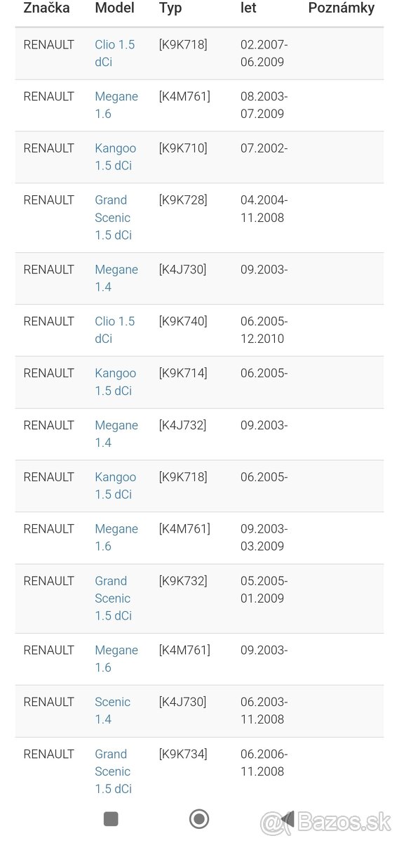 alternátor VALEO Renault - 8