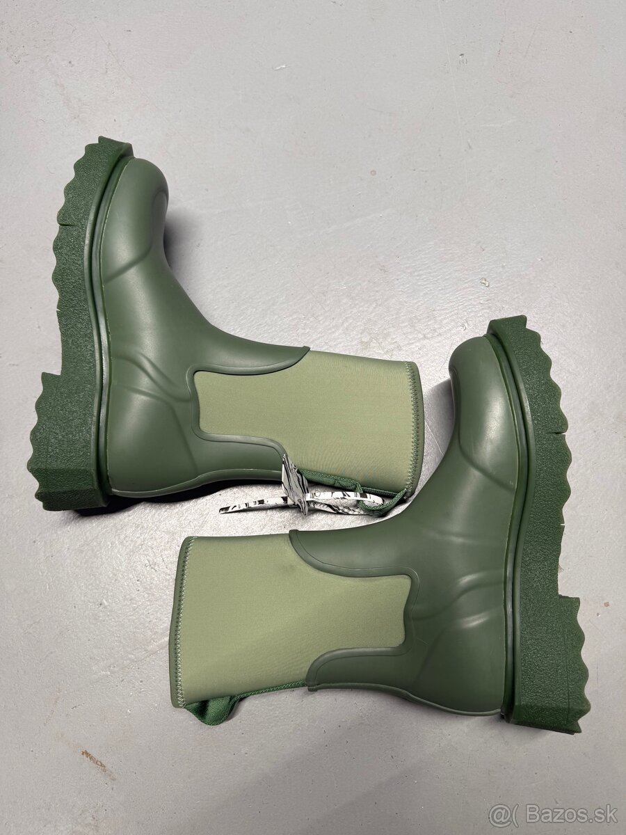 Off-White zelené ženské gumáky do dažďa - 8