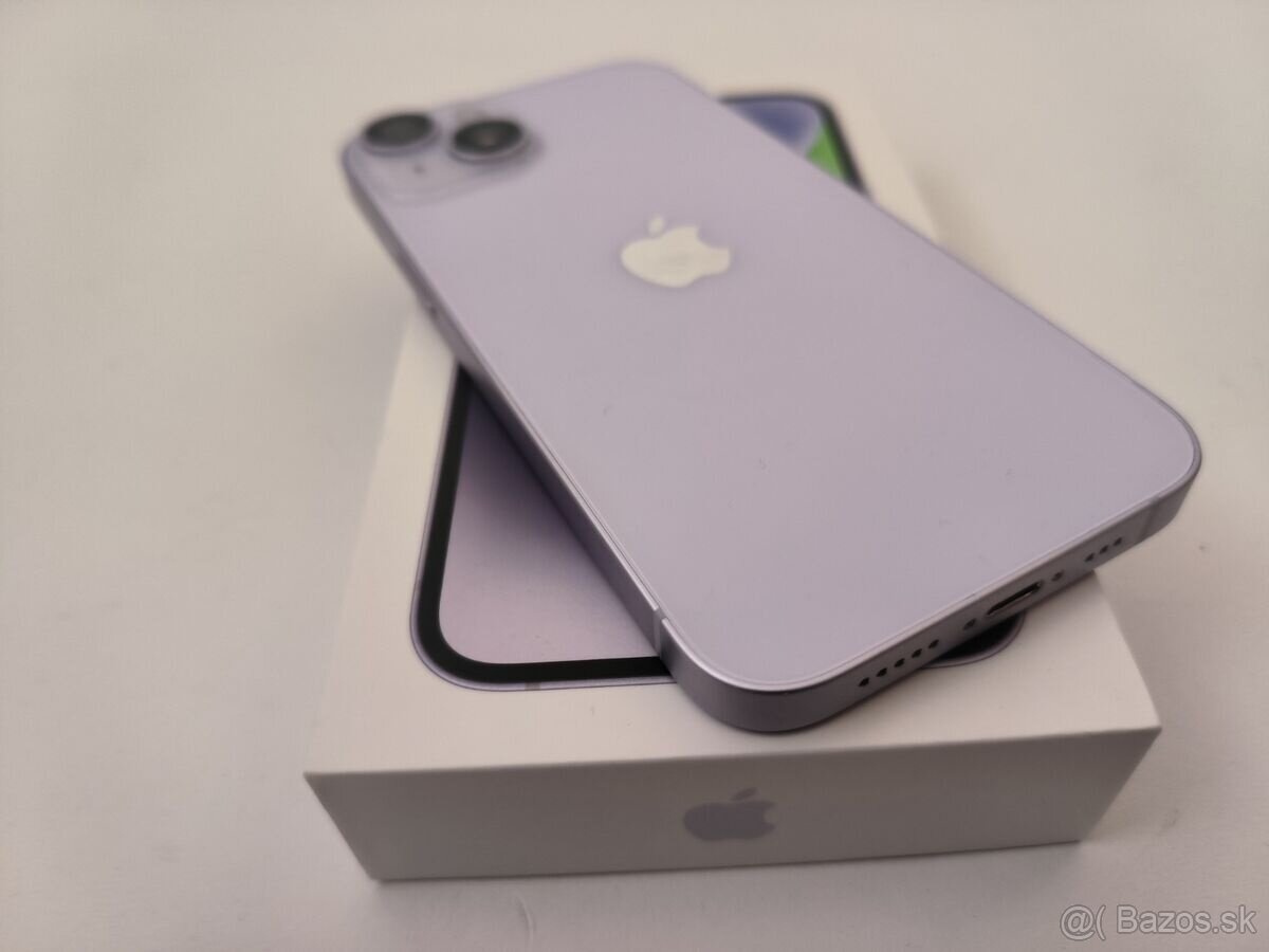 apple iphone 14 128gb Purple / Batéria 85% - 8